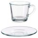 Kaffeset Pasabahce Basic Transparent Glas 190 ml