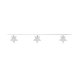LED-krans Decorative Lighting Multicolour Transparent 1,30 m