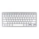Trdlst Tangentbord Trust 24651 Qwerty US Silvrig Svartvit