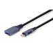 USB A till USB-C Kabel GEMBIRD A-USB3C-OTGAF-01 Gr