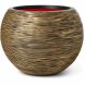 Kruka Capi Europe Gyllene Plast Rund  40 cm
