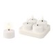 LED Ljus Lumineo 485346 Vit Laddningsbar Insida (4 antal)