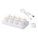 LED Ljus Lumineo 486715 Vit Laddningsbar Insida (8 antal)