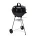 Kolgrill med hjul Svart 47 x 90 cm Rund