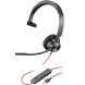 Hrlurar med Mikrofon Poly Blackwire 3310 Svart