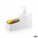 Diskmedelspump 2-i-1 Privilege Plast 20 x 17 x 10 cm Vit (24 ant