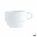Te- och kaffekopp Quid Basic Vit 250 ml (12 antal)