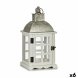Lykta Silvrig Metall Tr Vit (14 x 39,3 x 20 cm) (6 antal)