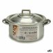 Kastrull med lock Kinvara 100002 Silvrig  14 cm 1 L (10 antal)