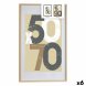 Fotoram 62,5 x 2,5 x 92,5 cm Naturell Plast Tr MDF (6 antal)