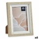 Fotoram 13,5 x 18,8 x 2 cm Glas Beige Vit Plast (6 antal)