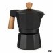 Italiensk Kaffepanna Kinvara A611BQ-3 T Brun Svart Tr Aluminium