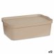 Frvaringslda med lock Kipit Beige Plast 14 L (12 antal)