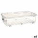 Frvaringslda med hjul Transparent Plast 40 L 46,5 x 20 x 72,2