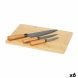 Knivset Kinvara KT216102 Brun Bambu Skrbrda Ost (6 antal)