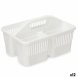 Organiserare Rengrande Vit Plast 31,3 x 18 x 22 cm (12 antal)