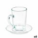 Kopp med assiett Vivalto Transparent Glas 200 ml (6 antal)