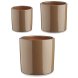 Krukset Ibergarden Beige-brun (taupe) Lera Cylinder  14 cm  22
