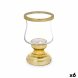 Ljusstakar Vinglas Gyllene Stl 12 x 19,5 x 12 cm (6 antal)