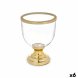 Ljusstakar Vinglas Gyllene Stl 17,3 x 23,5 x 17,3 cm (6 antal)