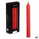Set med levande ljus Acorde 126-C-AR Rd 2 x 2 x 20 cm (12 antal