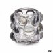 Ljusstakar Gift Decor Gr Glas 8,4 x 9 x 8,4 cm Mikro-prlor (12