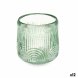 Ljusstakar Gift Decor Gr�n Glas 9 x 9,5 x 9 cm R�nder (12 antal)