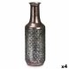 Vas Silvrig Metall 14 x 46 x 14 cm (4 antal) Med relief