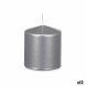 Ljus Acorde 92543 Silvrig 9 x 10 x 9 cm (12 antal)