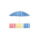 Beach umbrella Randig  180 cm