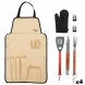 Set med Redskap fr Barbecue Aktive 7 Delar Grill Rostfritt stl