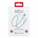USB-laddkabel Lightning  iPhone DCU Silvrig 1 m