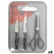 Knivset Quttin Nero 4 Delar (6 antal)