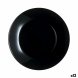 Platt skl Luminarc Zelie Negro Svart Glas  25 cm (12 antal)