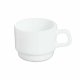 Set med kaffekoppar Arcoroc Restaurant Vit Glas 80 ml (12 antal)