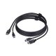 Kabeladapter Startech DU1226-KVM-CABLE Svart 1,8 m