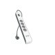 Ellist 4 Tomas-uttag med brytare Belkin BSV401CA2M (2 m)