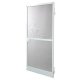 Myggnt Drrar Glasfiber Aluminium Vit (220 x 100 cm)