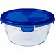 Behllare fr matkonservering Pyrex Bl Transparent Rund 1,6 L (