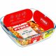 Ugnsform Pyrex Transparent Borosilikatglas Fyrkantig