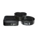 Set med Lstagbara Formar Secret de Gourmet Svart Aluminium 3 De