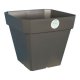 Kruka Riviera 65 L Mrkgr 49 x 49 x 45 cm Gr Fyrkantig