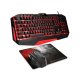 Tangentbord och Mus Spirit of Gamer SOG-3IN1-ES Svart Rd AZERTY