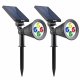 Solcellslampa Lumisky Svart rouge 200 Lm (2 Delar) (2 antal)