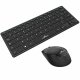 Tangentbord och Mus Bluestork Sans fil Ultra compact Svart