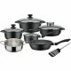 Kastrullset GSW Svart noir 10 Delar