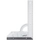 Rtvinklig linjal Wolfcraft 5206000 Stl (280 x 500 mm)
