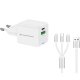 Vggladdare Conceptronic 120550403101 Vit Svart 33 W