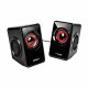 Gaming Hgtalare Mars Gaming MS1 Svart Rd/Svart 10 W