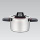 Gryta med lock Feel Maestro MR-3530-22 Svart Rd Stl Rostfritt